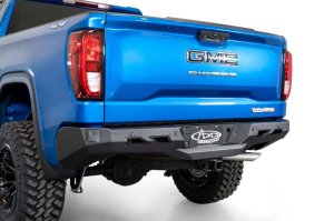 Chevrolet Silverado 1500 Bumper - Rear - Addictive Desert Designs - Black Label - Hammer Black - `20-`27 Chevrolet Silverado 1500 Bumper - Rear - Addictive Desert Designs - Black Label - Hammer Black - `20-`27